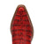 Dingo Womens Rickieie Red Leather Ankle Boots