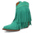 Dingo Womens Tapadero Bootie Green Suede Cowboy Boots