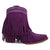 Dingo Womens Tapadero Bootie Purple Suede Cowboy Boots