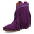 Dingo Womens Tapadero Bootie Purple Suede Cowboy Boots