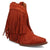 Dingo Womens Tapadero Bootie Rust Suede Cowboy Boots