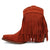 Dingo Womens Tapadero Bootie Rust Suede Cowboy Boots