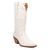 Dingo Womens Love Bug White Leather Cowboy Boots