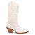 Dingo Womens Love Bug White Leather Cowboy Boots