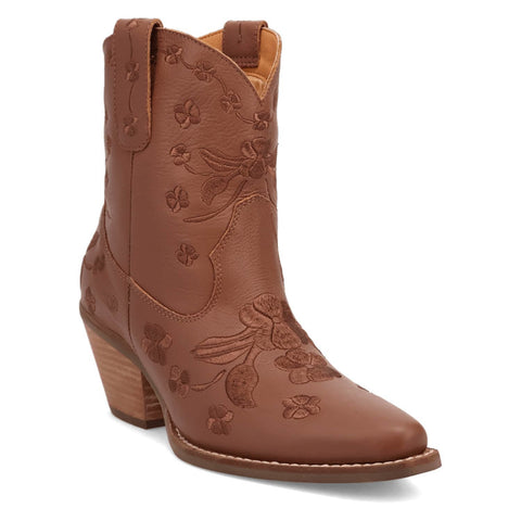 Dingo Womens Sweetheartie Brown Leather Cowboy Boots 11 M