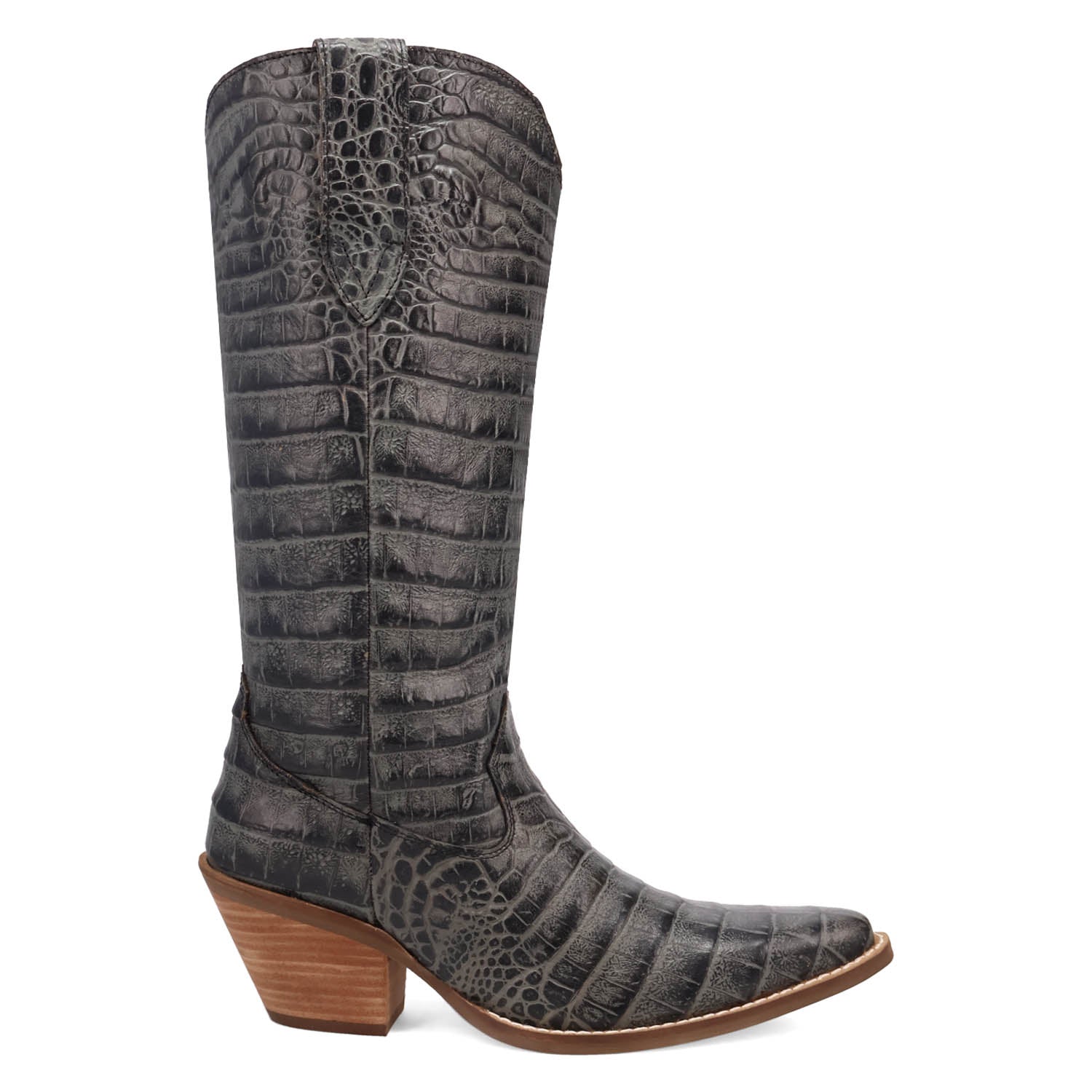 Dingo Womens Ozzie Black Leather Cowboy Boots The Western Company