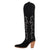 Dingo Womens Primadonna Black Suede Cowboy Boots