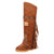 Dingo Womens Lakota Brown Leather Fashion Boots 7.5 M