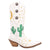 Dingo Womens Pachita Cactus White Leather 11in Fashion Boots