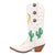 Dingo Womens Pachita Cactus White Leather 11in Fashion Boots
