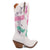Dingo Womens Nashville Nights White Leather 12in Fashion Boots