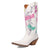 Dingo Womens Nashville Nights White Leather 12in Fashion Boots