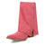 Dingo Womens Marlie Pink Suede Cowboy Boots