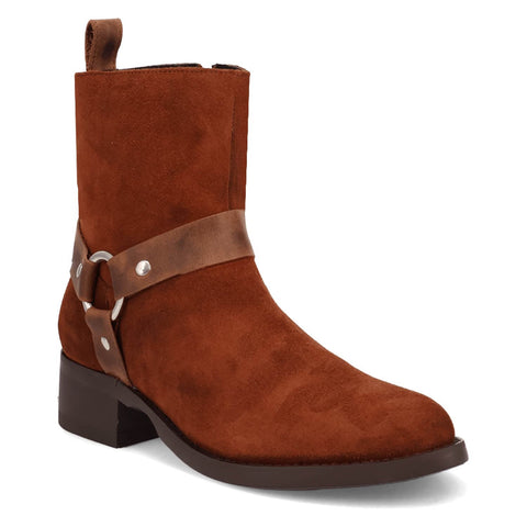 Dingo Mens Matador Brown Suede 8in Ankle Boots