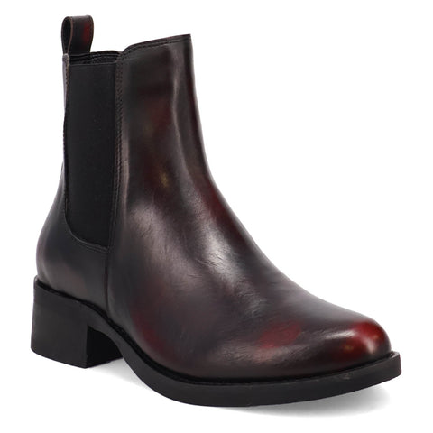 Dingo Mens Camino Black Cherry Leather 8in Chelsea Boots 12 D