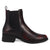 Dingo Mens Camino Black Cherry Leather 8in Chelsea Boots