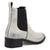 Dingo Mens Camino White Leather 8in Chelsea Boots