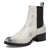 Dingo Mens Camino White Leather 8in Chelsea Boots