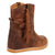 Dingo Womens Montauk Brown Leather 9in Moccasin Fashion Boots