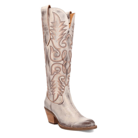 Dingo Womens Faded Love Brown Leather Cowboy Boots
