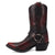 Dingo Womens Ride A Way Wine Leather Harness Cowboy Boots