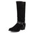 Dingo Mens Bronco Black Suede 15in Harness Cowboy Boots