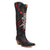 Dingo Womens King Of Clubs Black Leather 16in Cowgirl Cowboy Boots