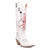 Dingo Womens King Of Clubs White Leather 16in Cowgirl Cowboy Boots 8.5 M