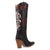 Dingo Womens Ace Of Spades Black Leather Cowboy Boots