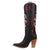 Dingo Womens Ace Of Spades Black Leather Cowboy Boots 6.5 M