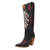 Dingo Womens Ace Of Spades Black Leather Cowboy Boots 6.5 M