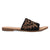 Dingo Womens Lasso Black Suede Slide Sandals Shoes