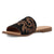 Dingo Womens Lasso Black Suede Slide Sandals Shoes