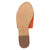 Dingo Womens Lasso Orange Suede Slide Sandals Shoes
