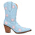 Dingo Womens Starburst Blue Leather 9in Cowboy Boots