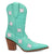 Dingo Womens Starburst Green Leather 9in Cowboy Boots
