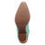 Dingo Womens Starburst Green Leather 9in Cowboy Boots