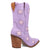 Dingo Womens Starburst Lavender Leather 9in Cowboy Boots