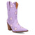 Dingo Womens Starburst Lavender Leather 9in Cowboy Boots