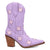 Dingo Womens Starburst Lavender Leather 9in Cowboy Boots
