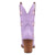 Dingo Womens Starburst Lavender Leather 9in Cowboy Boots