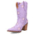 Dingo Womens Starburst Lavender Leather 9in Cowboy Boots