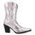 Dingo Womens Starburst Silver Leather 9in Cowboy Boots 7.5 M