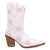 Dingo Womens Starburst White Leather 9in Cowboy Boots