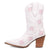 Dingo Womens Starburst White Leather 9in Cowboy Boots