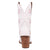 Dingo Womens Starburst White Leather 9in Cowboy Boots