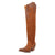 Dingo Womens Drama Queen Camel Suede 18in Cowboy Boots