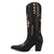 Dingo Womens Joker Black Leather 13in Cowboy Boots