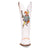 Dingo Womens Joker White Leather 13in Cowboy Boots