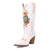 Dingo Womens Joker White Leather 13in Cowboy Boots